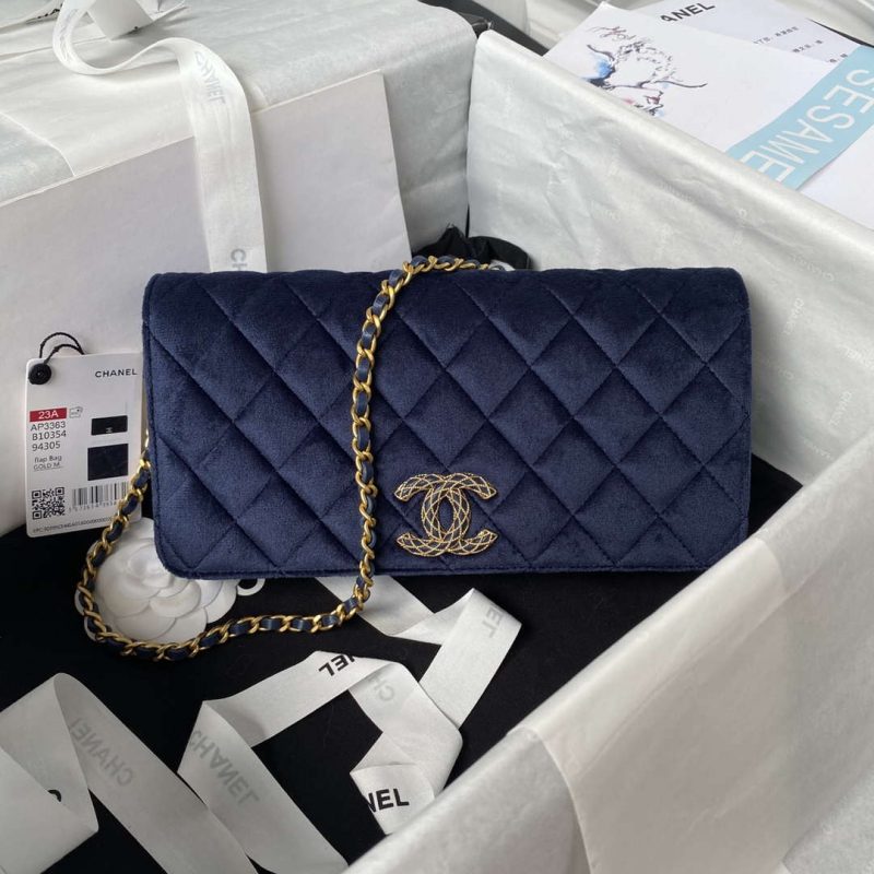 hanel ap3363 flap baguette bag velvet navy blue 001 luxibags.ru .jpg