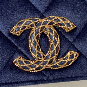 hanel ap3363 flap baguette bag velvet navy blue 003 luxibags.ru .jpg