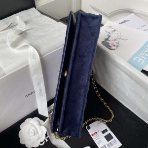 hanel ap3363 flap baguette bag velvet navy blue 006 luxibags.ru .jpg