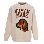 human made cream sweater