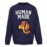 human made navy sweater