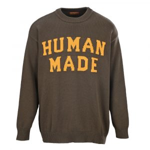 human made olive sweater