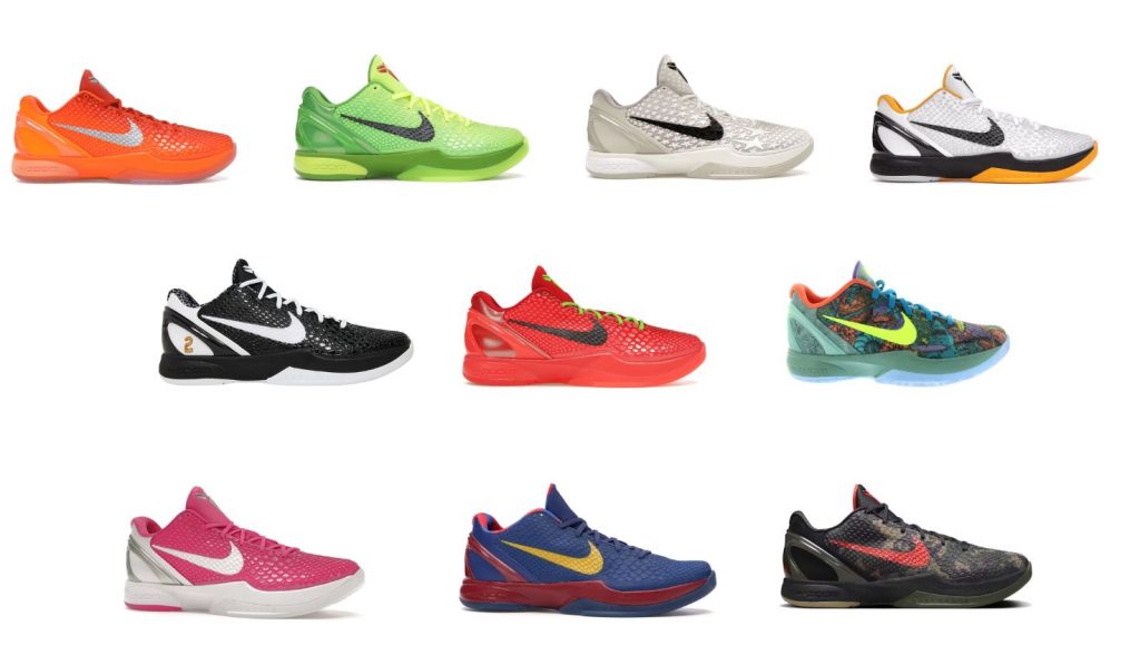 kobe 6 colorways