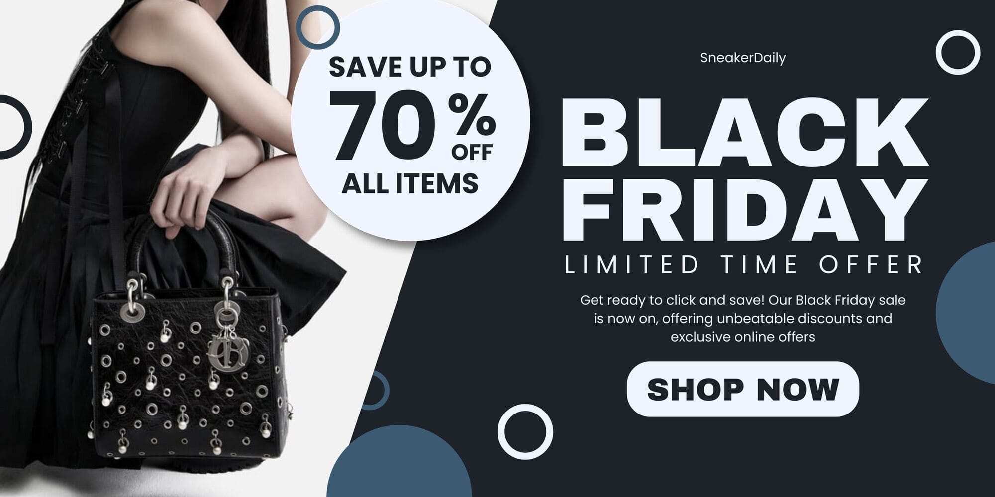 luxury bag banner black friday