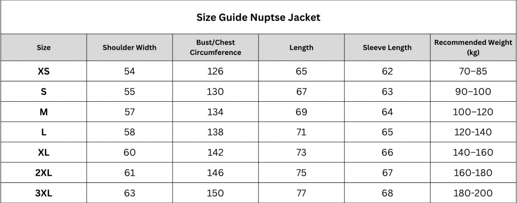size guide